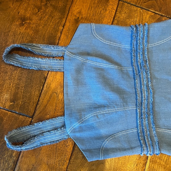 Alexis | Judith Linen and Cotton Ruffled Mini Dress - Picture 5 of 10